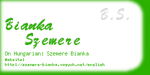 bianka szemere business card